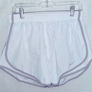 Nike Tempo Running Shorts White Gray Large